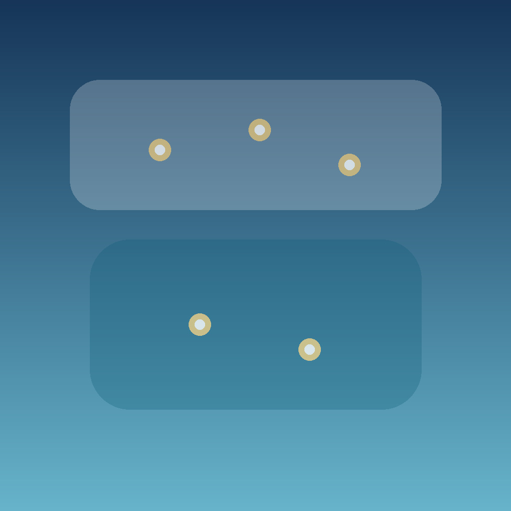 A clean map-inspired grid with location pins on a soft gradient background.